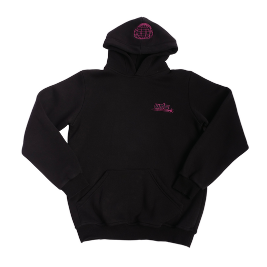 Globe Embroided Hoodie