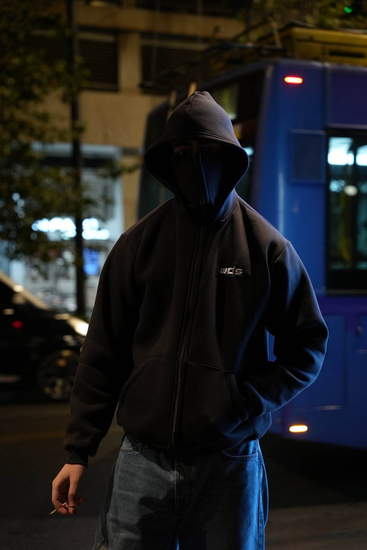 Charcoal Bally Zipup